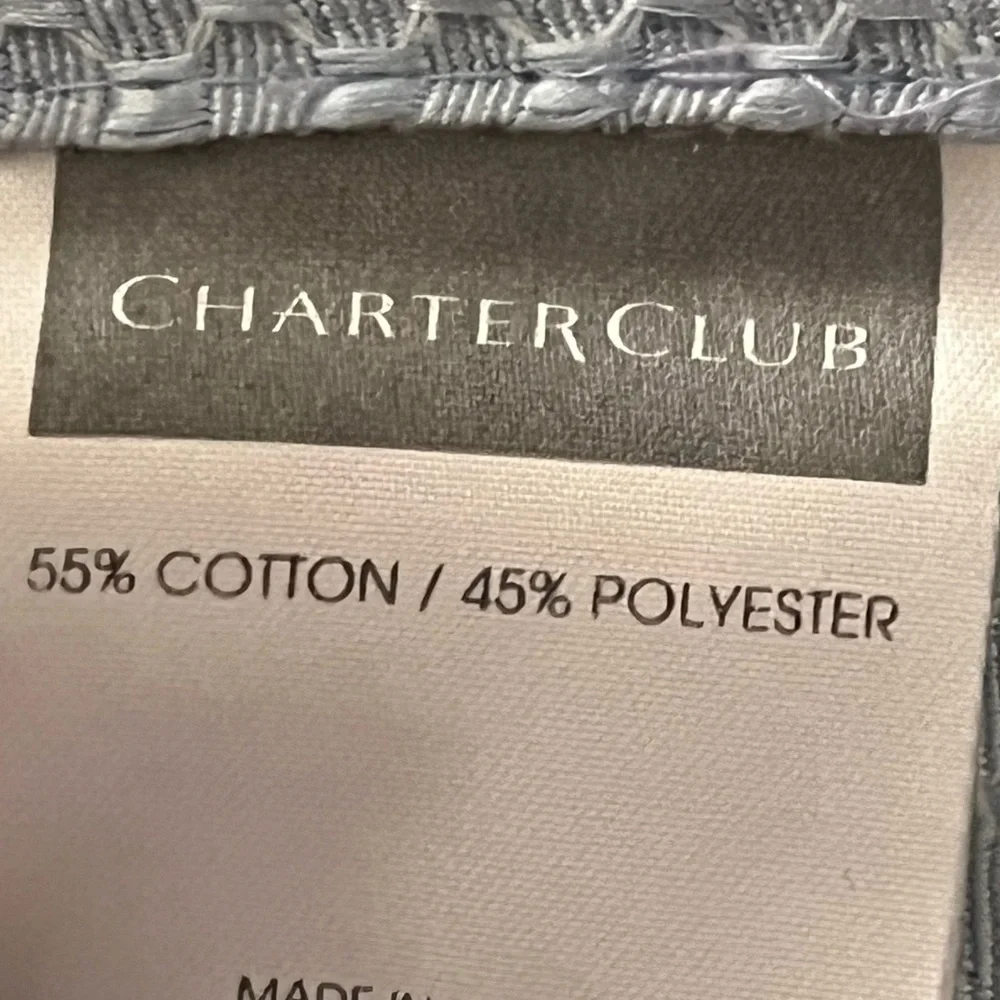 Vintage Charter Club Blue Textured shower curtain